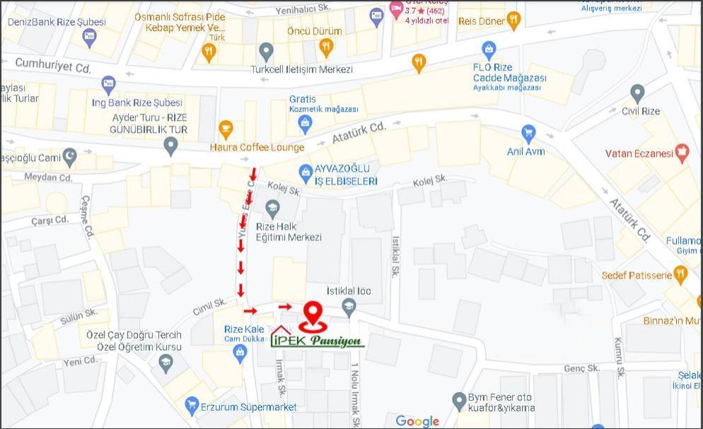 Ipek Pansiyon & Hostel Ризе Экстерьер фото